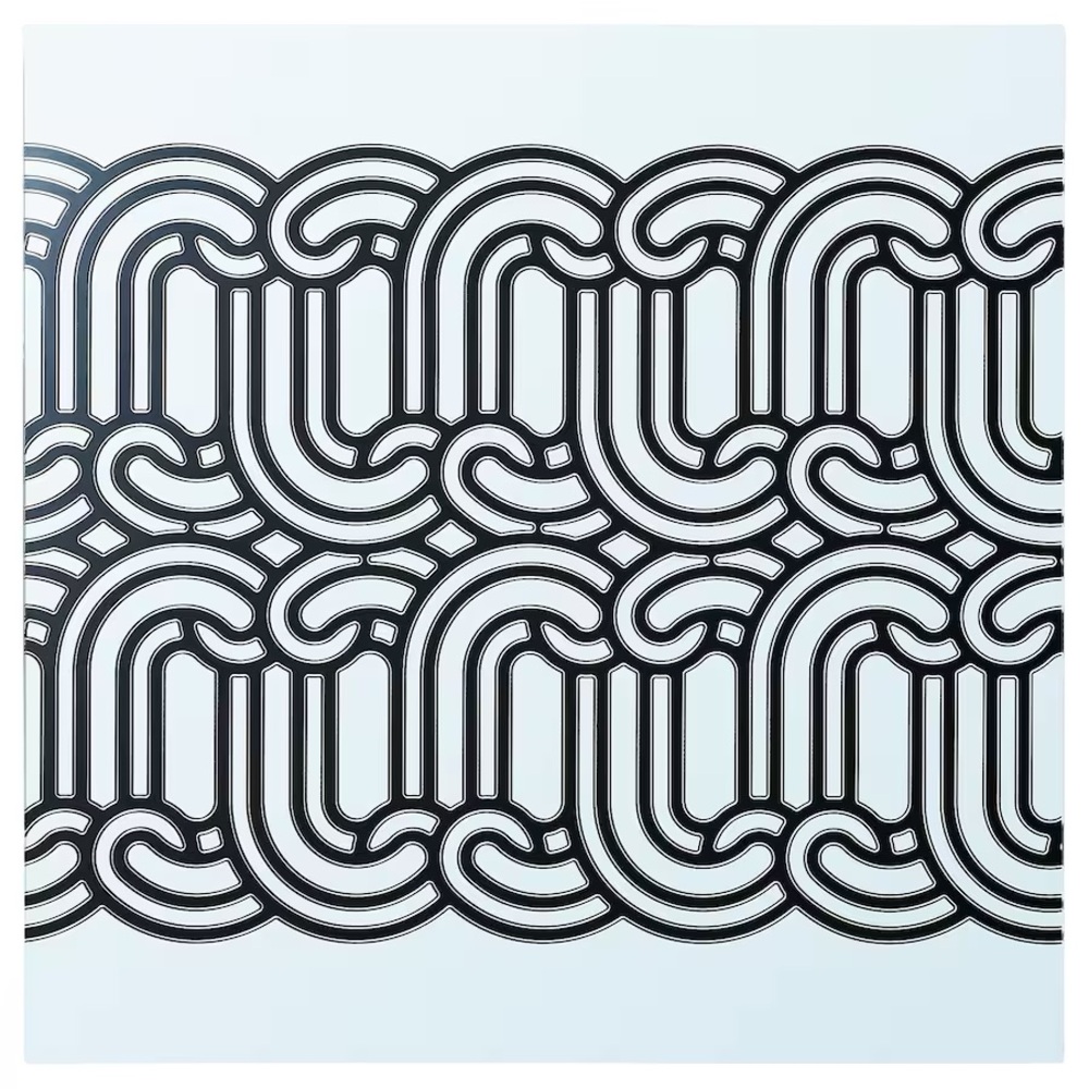 Ikea SÖTRÖNN Decorative mirror, patterned/black, 15¾×15¾" NEW
